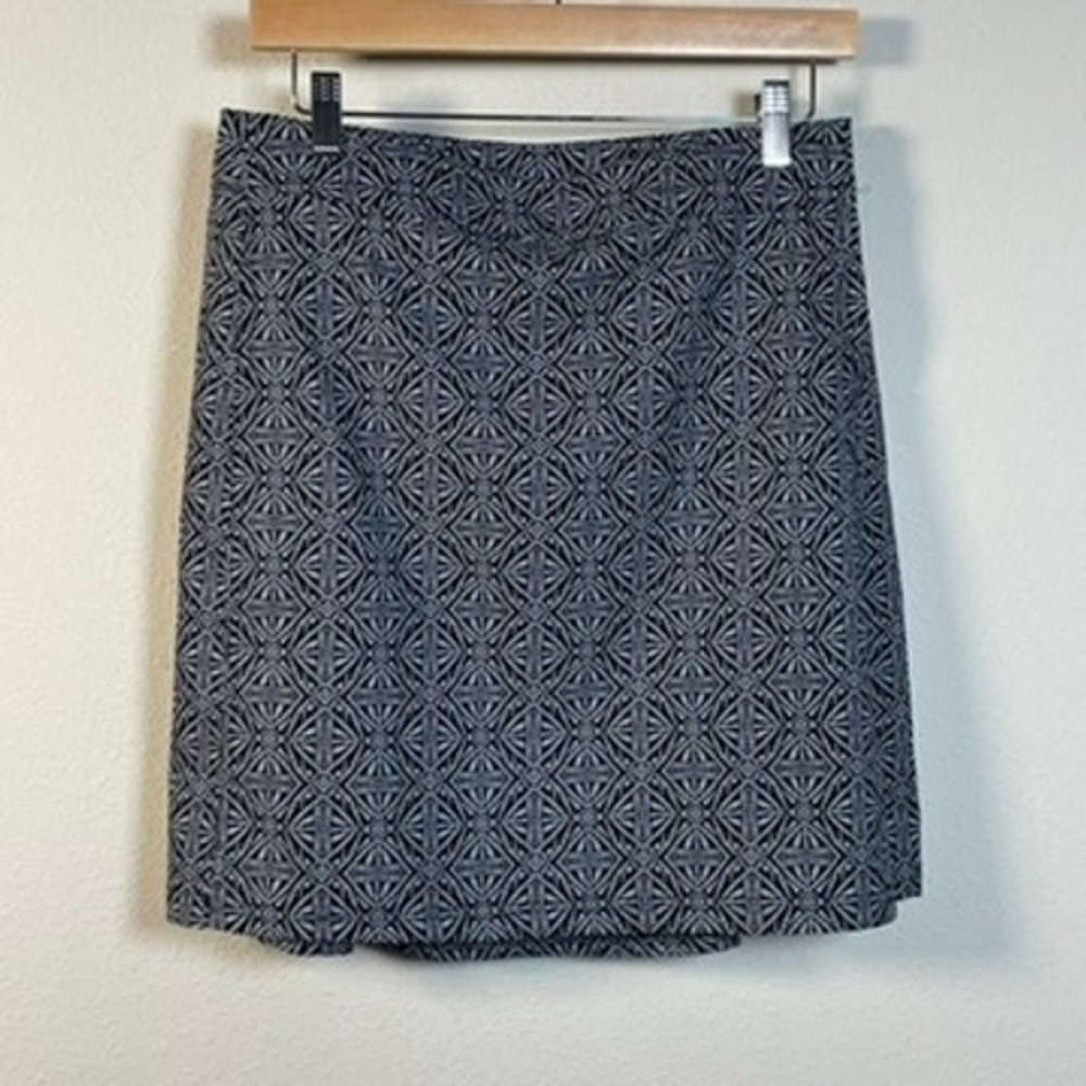 RipSkirt Hawaii Wrap Skirt Womens Small‎ Black White Geometric Mini Excellent